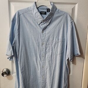 Chaps Sky Blue Casual Button Down Shirt